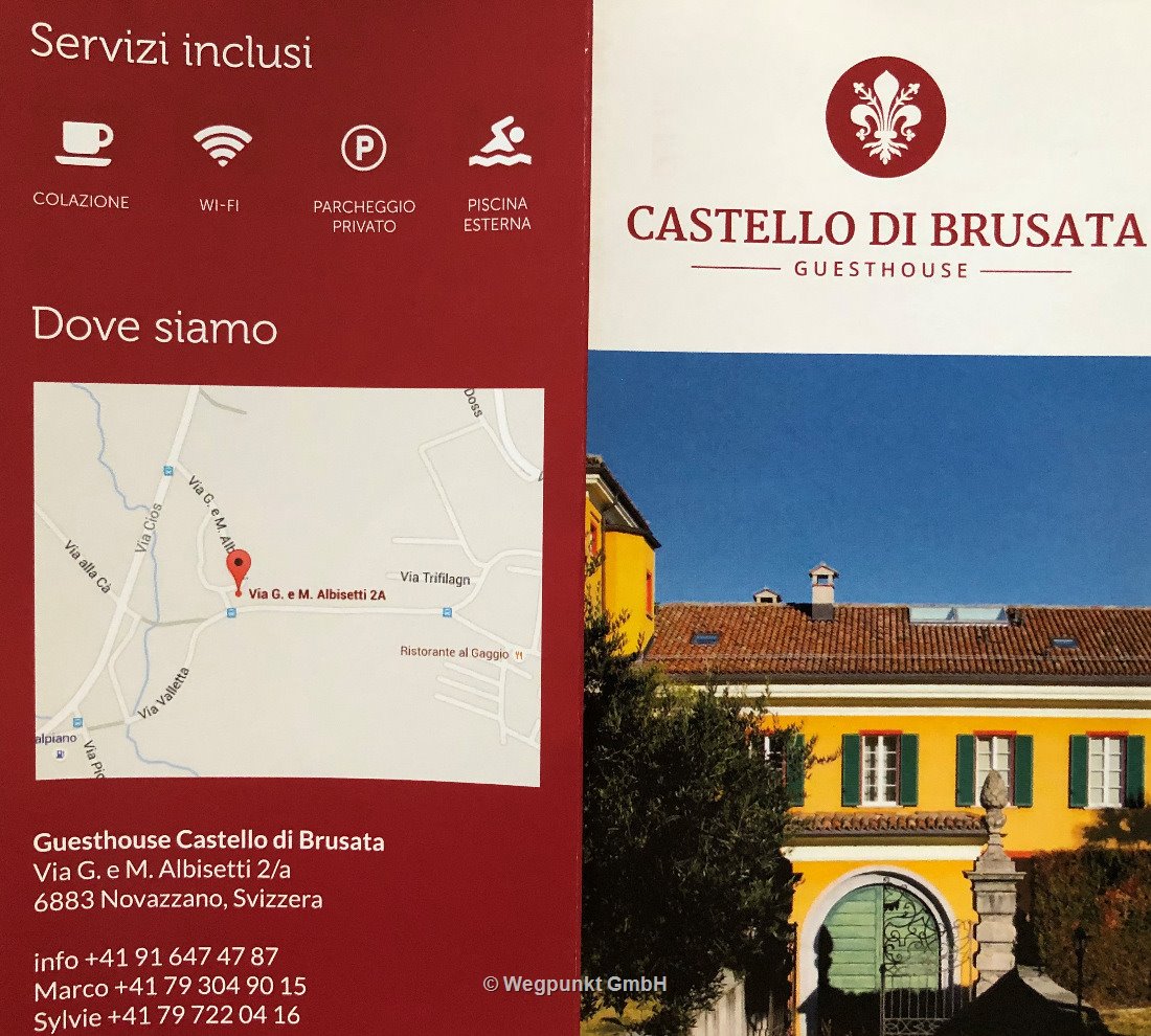 Castello di Brusata im Prospekt